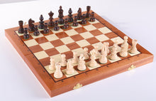 Load image into Gallery viewer, DEAL ITEM: 13 3/4" Olympic Small Intarsy Wooden Chess Set
