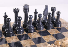 Load image into Gallery viewer, DEAL ITEM: 15" Coral Stone &amp; Black Marble Chess Set (JUST THE BOARD)
