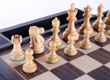 Load image into Gallery viewer, DEAL ITEM: 19" English Chess Set with Pullout Storage Drawers - Black
