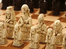 Load image into Gallery viewer, Egyptian Chess Pieces by Berkeley - Russet Brown
