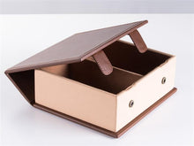 Load image into Gallery viewer, Fawn Leatherette Book Style Chess Box
