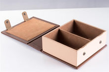 Load image into Gallery viewer, Fawn Leatherette Book Style Chess Box
