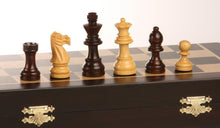 Load image into Gallery viewer, DEAL ITEM: 12" Magnetic Folding Chess Set in Rosewood Boxwood
