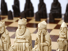 Load image into Gallery viewer, Isle of Lewis Chess Pieces by Berkeley - Russet Brown
