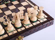 Load image into Gallery viewer, KINGS Wooden Chess Set, 11 1/4" Square
