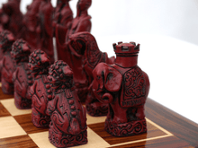 Load image into Gallery viewer, Mandarin Chess Pieces by Berkeley - Cardinal Red
