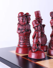 Load image into Gallery viewer, Hollywood's Golden Age Chess Set on Birdseye Maple Board
