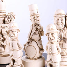 Load image into Gallery viewer, Hollywood's Golden Age Chess Set on Birdseye Maple Board
