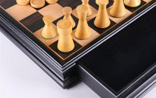 Load image into Gallery viewer, Modern Chess &amp; Checkers Set with Storage
