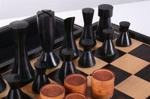 Load image into Gallery viewer, Modern Chess &amp; Checkers Set with Storage
