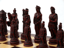 Load image into Gallery viewer, Roman Chess Pieces by Berkeley - Cardinal Red
