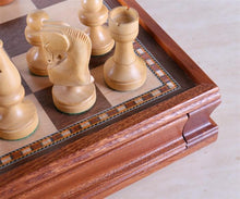 Load image into Gallery viewer, Russian Style Chess &amp; Checkers Game Set - Weighted
