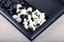 Load image into Gallery viewer, DEAL ITEM: Magnetic Folding Travel Chess &amp; Checker Set - Small (JUST THE BOARD)
