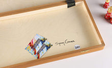 Load image into Gallery viewer, Sydney Gruber Painted 20" Tournament No 6 Chess Set in Red &amp; Black
