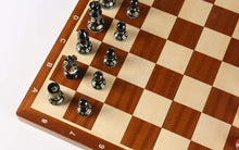 Load image into Gallery viewer, Sydney Gruber Painted 20" Tournament No 6 Chess Set in Red &amp; Black
