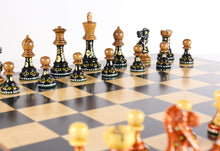 Load image into Gallery viewer, Sydney Gruber Painted Club Chess Set Combo #4 in Bronze vs Black
