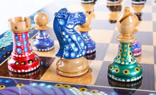 Load image into Gallery viewer, Sydney Gruber's Painted Chess Set - Polgar Design
