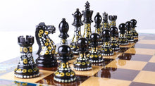 Load image into Gallery viewer, Sydney Gruber's Painted Chess Set - Polgar Design
