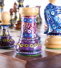 Load image into Gallery viewer, Sydney Gruber's Painted Chess Set - Queen Anne Design
