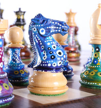 Load image into Gallery viewer, Sydney Gruber's Painted Chess Set - Queen Anne Design

