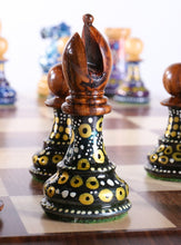 Load image into Gallery viewer, Sydney Gruber's Painted Chess Set - Queen Anne Design

