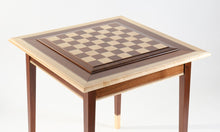 Load image into Gallery viewer, Walnut Maple Premium Hardwood Chess Table
