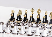 Load image into Gallery viewer, White &amp; Black Wood And Metal Set
